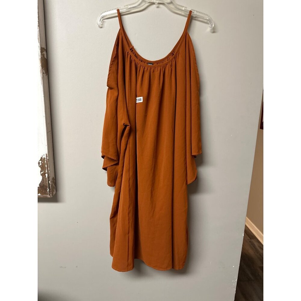 SHEIN 3xl dark orange midi dress.